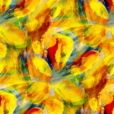 水彩畫無縫黃色藍(lán)色紅色繪畫背景