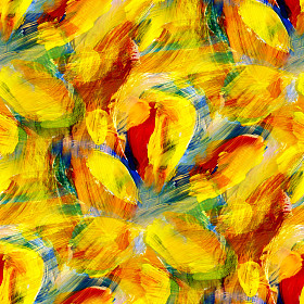 水彩画无缝黄色蓝色红色绘画背景