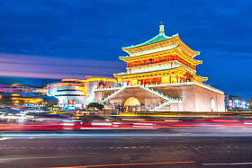 西安钟楼图片