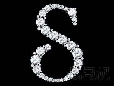 鉆石字母與寶石 （高分辨率三維圖像)