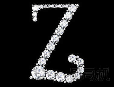 鉆石字母與寶石 （高分辨率三維圖像)