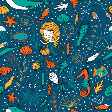 无缝模式海洋生命图片