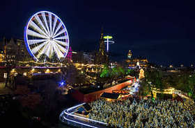 在圣诞节的爱丁堡