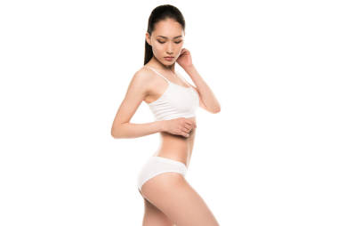 苗條的亞洲女人