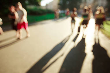 模糊的人背景图片