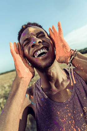 在胡里节非洲裔美国人