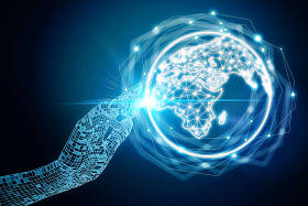 全球的商业和通信概念