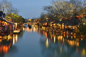 乌镇的夜景