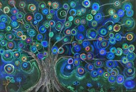 想象一下夜里棒棒糖长在树上