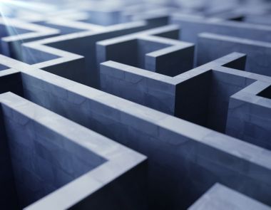 藍(lán)色迷宮圖片