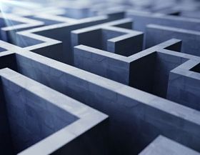 蓝色迷宫图片