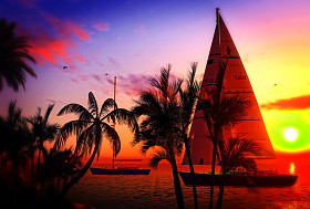 夏威夷天堂图片