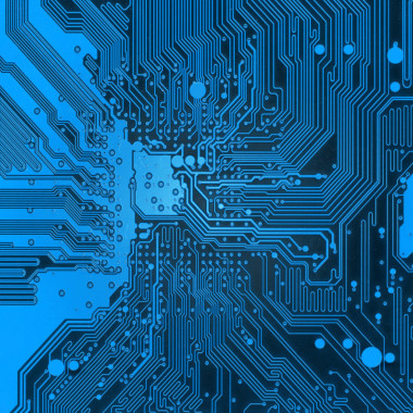 蓝色电子背景纹理图片