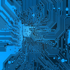蓝色电子背景纹理图片