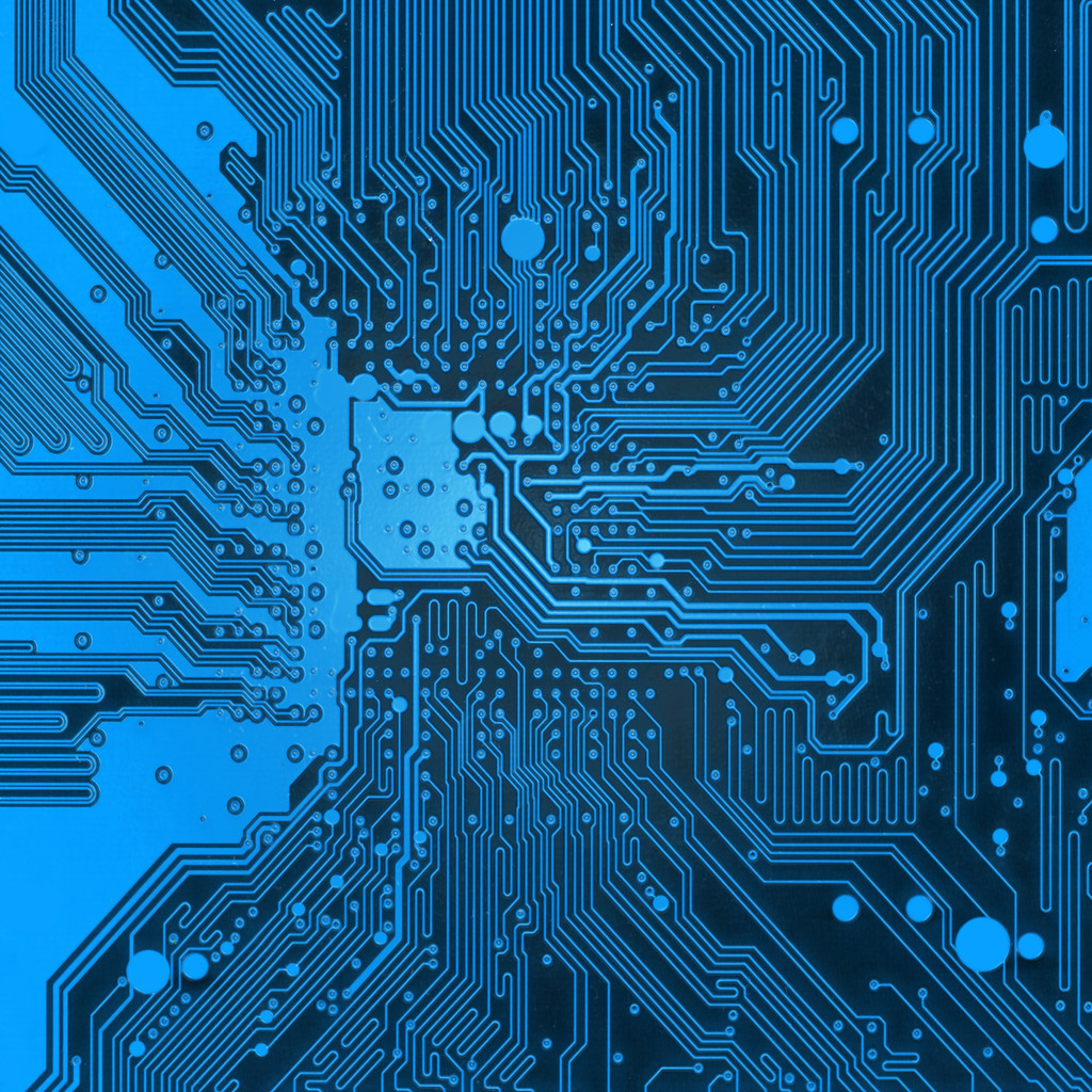 蓝色电子背景纹理图片 蓝色电子背景纹理图片