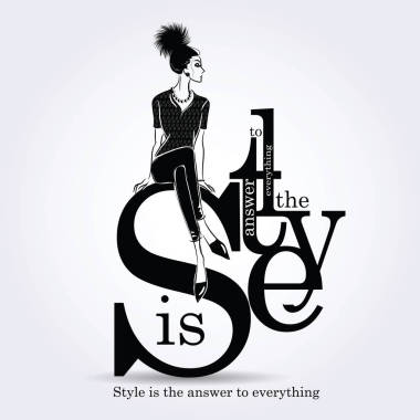 與素描風(fēng)格的時(shí)尚女人時(shí)尚報(bào)價(jià)