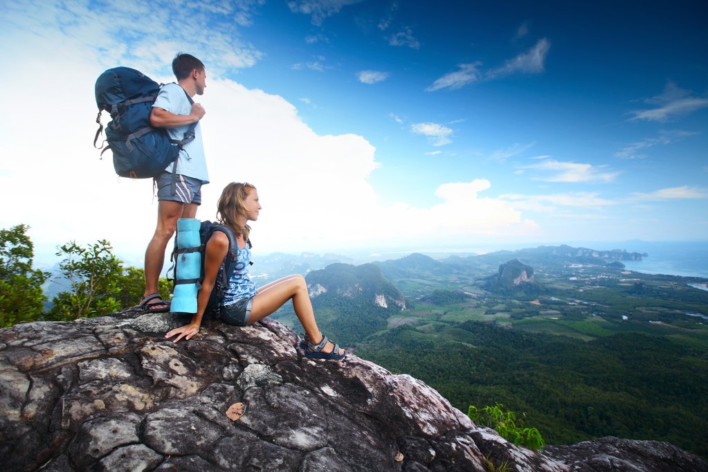 徒步旅行者照片