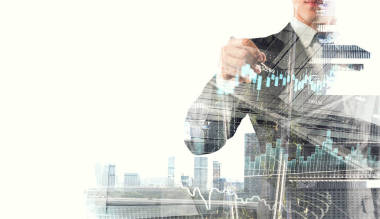 商人繪制圖表?；旌厦襟w圖片