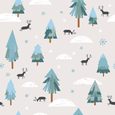 雪花與杉木樹模式