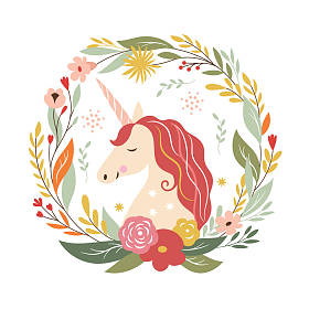 美丽的五彩麒麟