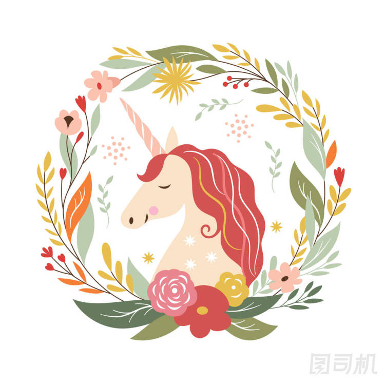 美麗的五彩麒麟