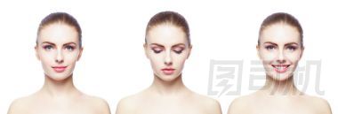三個女性肖像的拼貼畫