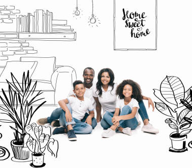 非洲裔美國(guó)家庭幸福