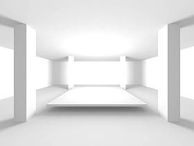 未来派的白色建筑设计图片