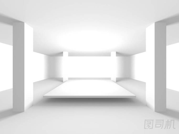 未來派的白色建筑設(shè)計圖片