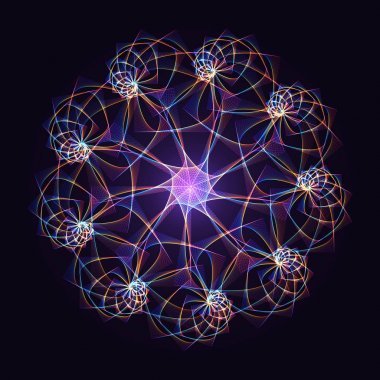 抽象設(shè)計(jì)元素與微光影響暗背景