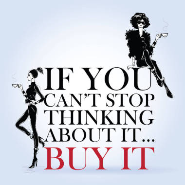 时尚女孩素描风格与时尚报价