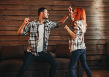 男人和女人吵架圖片