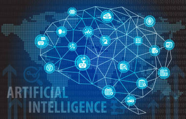 人工智能技術(shù)自動(dòng)化信息圖表背景