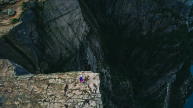 Preikestolen巨大的懸崖