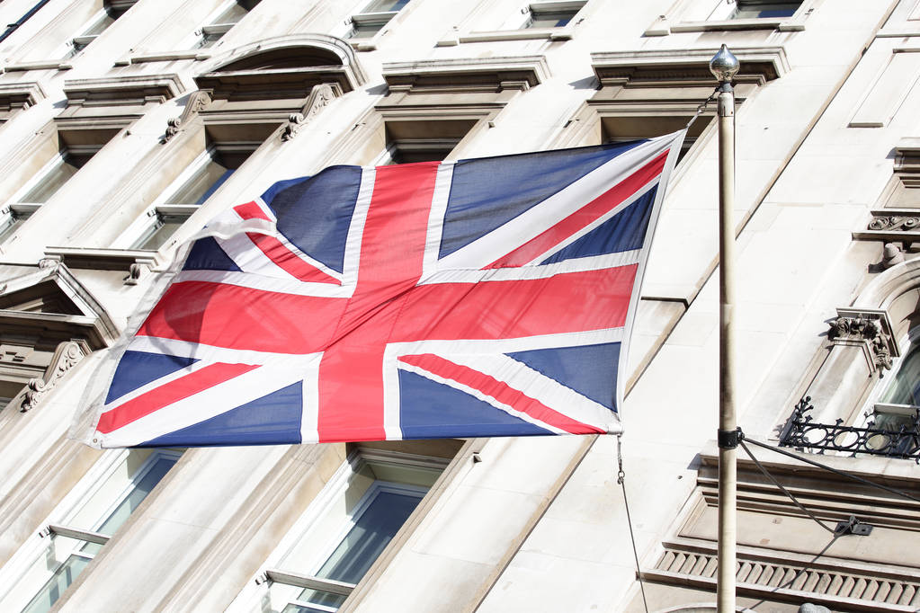 英国国旗的特写