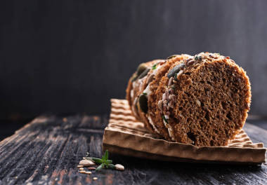 三明治黑麥面包圖片