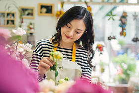 花店鲜花店与图片