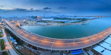 厦门杏林大桥海景图片