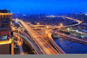 厦门杏林大桥夜景，中国图片