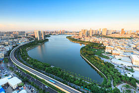 厦门湖边水库，湖滨花园图片