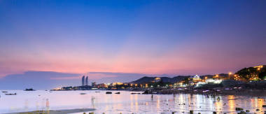 廈門環(huán)島路海景日落圖片