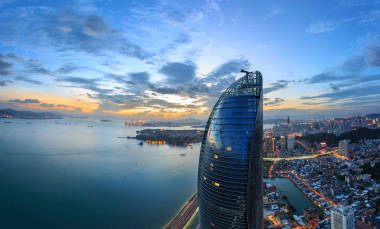 廈門世茂海峽大廈雙子塔場景