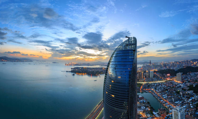 廈門(mén)世茂海峽大廈雙子塔場(chǎng)景
