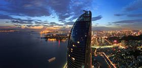 厦门世茂海峡大厦双子塔场景图片
