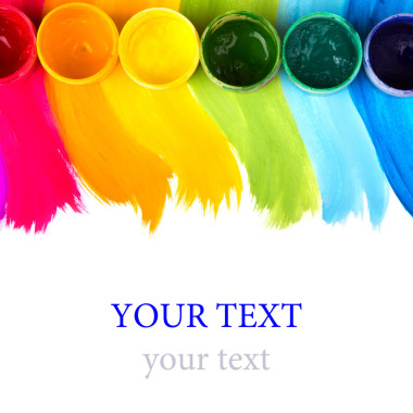 藝術(shù)工作室油漆調(diào)色板圖片