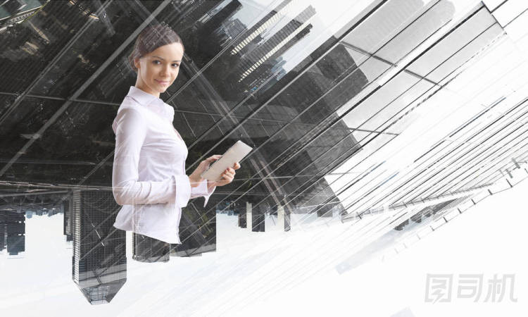 女商人和現(xiàn)代城市的背景?；旌厦襟w