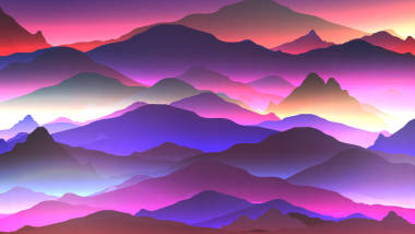 抽象的霓虹燈山背景-矢量它制作圖案