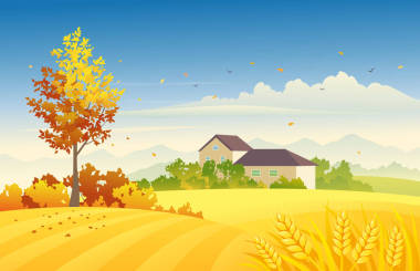 農(nóng)村秋農(nóng)場(chǎng)現(xiàn)場(chǎng)圖片