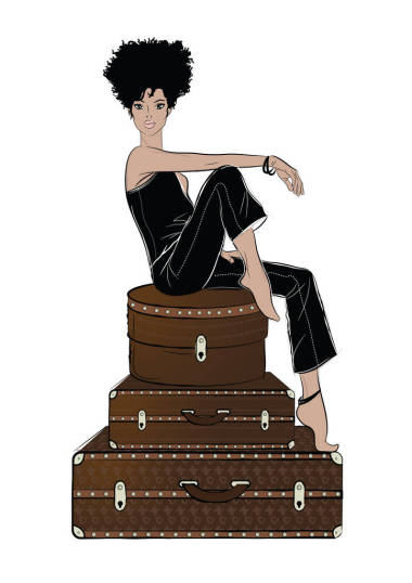 素描風(fēng)格的時(shí)尚女性