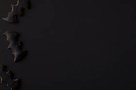 万圣节蝙蝠饼干